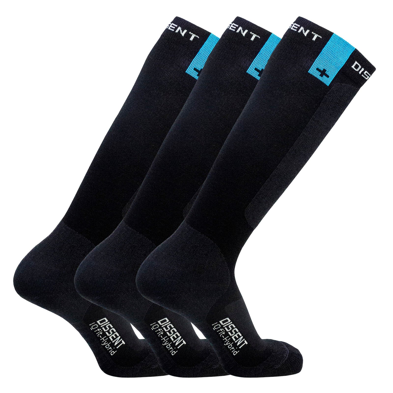 Dissent IQ Fit Hybrid Ski Sock - Targeted Padding + Optimized 